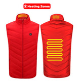 Xituodai New USB Electric Heated Vest Winter Smart Heating Jackets Men Women Thermal Heat Clothing Plus size Hunting Coat P8101C