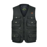 Xituodai Men Large Size XL-4XL Motorcycle Casual Vest Male Multi-Pocket Tactical Fashion Waistcoats High Quality Masculino Overalls vest