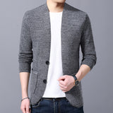 Xituodai Sweater Cardigan Men&#39;s Wool Single Breasted Simple Solid Color Style Loose Knit Jacket Coat Asian Size M-4XL 2022 New