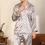 Xituodai Spring Men Sleepwear Long Sleeve Satin Pajama Sets For Men Sleepwear Suit Homewear Home Clothes Pyjamas Lounge Summer