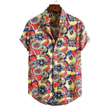 Xituodai Men&#39;s Short Sleeve Male Shirts for Mens Social Luxury Man Designer Clothes Hawaiian  Fashionable Elegant Classic Fashion 2021