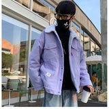 Xituodai Men 2022 Autumn Winter Thicken Warm Corduroy Jackets Men&#39;s Outwear Hip Hop Coat Male Teen Casual Jacket Colorful
