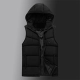 Xituodai 2022 Hot-selling New Mens Winter Vest Warm Hooded Vest Men Casual Waistcoat Sleeveless Jackets Men Thicken Parkas 6XL