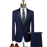 Xituodai Men Skinny 3 Pieces Set Formal Slim Fit Tuxedo Prom Suit / Male Groom Wedding Blazers High Quality Dress Jacket Coat Pants Vest