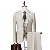 Xituodai Men&#39;s Business Blazers Jacket Trousers High End Wedding Party Groom Suit 2 Pieces Sets Coat Pants Big Size Blazer S-5XL 2022
