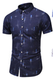 Xituodai Fashion 9 Style Design Short Sleeve Casual Shirt Men&#39;s Print Beach Blouse 2022 Summer Clothing Plus Asian Size M-XXXL 4XL 5XL