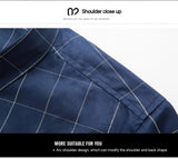 Xituodai Men&#39;s Plaid Dress Shirts Male High Quality Long Sleeve Slim Fit Business Casual Shirt Plus Size 6XL