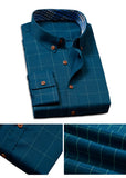 Xituodai Men&#39;s Plaid Dress Shirts Male High Quality Long Sleeve Slim Fit Business Casual Shirt Plus Size 6XL