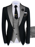 Xituodai New Arrival Terno Masculino Slim Fit Blazers Ball And Groom Suits For Men Boutique Fashion Wedding( Jacket + Vest + Pants )