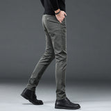 Xituodai 2022 Autumn Winter Business Suit Pants Men&#39;s Elastic Waist Casual Trousers High Quality Formal Work Pants For Men costume Homm