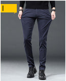 Xituodai 2022 Autumn Winter Business Suit Pants Men&#39;s Elastic Waist Casual Trousers High Quality Formal Work Pants For Men costume Homm