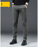 Xituodai 2022 Autumn Winter Business Suit Pants Men&#39;s Elastic Waist Casual Trousers High Quality Formal Work Pants For Men costume Homm