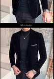 Xituodai Velvet Wedding Dress Coat Mens Blazer Jacket Fashion Casual Suit JacketStage DJ Men&#39;s Business Blazers Veste Costume Homme