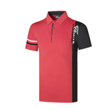 Xituodai New Men&#39;s Golf Shirt Summer Sports Golf Apparel Short Sleeve T-shirt Quick Dry Breathable Polo Shirts for Men Golf Wear