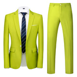 Xituodai 2022 Spring Autumn Fashion New Men&#39;s Business Casual Solid Color Suits / Male Two Button Blazers Jacker Coat Trousers Pants