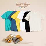 Xituodai 2022 Summer New 100% Cotton White Solid T Shirt Men Causal O-neck Basic T-shirt Male High Quality Classical Tops 190449