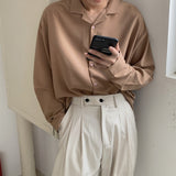 Xituodai 2022 Men&#39;s Suit Collar Lining Loose Coats Long Sleeve Slim Fit Shirt French Cuff Mens Fashion 6 Color Shirts Camisa Masculina