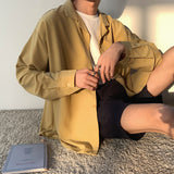 Xituodai 2022 Men&#39;s Suit Collar Lining Loose Coats Long Sleeve Slim Fit Shirt French Cuff Mens Fashion 6 Color Shirts Camisa Masculina