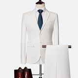 Xituodai Blazers Pants Sets 2022 New Fashion Groom Wedding Dress Suits Men&#39;s Casual Business 2 Piece Set Suit Jacket Coat Trousers M-6XL