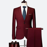 Xituodai Blazers Pants Sets 2022 New Fashion Groom Wedding Dress Suits Men&#39;s Casual Business 2 Piece Set Suit Jacket Coat Trousers M-6XL
