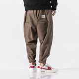 Xituodai  Men Plaid Joogers Pants Oversize 2022 Men&#39;s Casual Japanese Streetwear Harem Pants Male Vintage Sweatpants Trouser 5XL