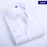 Xituodai 2022 New Men&#39;s Dress Shirt Solid Color Plus Size 8XL Black White Blue Gray Chemise Homme Male Business Casual Long Sleeved Shirt