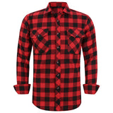 Xituodai 2022 New Men&#39;s Plaid Flannel Shirt Spring Autumn Male Regular Fit Casual Long-Sleeved Shirts For (USA SIZE S M L XL 2XL)