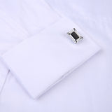 Xituodai Men French Cuff Dress Shirt New White Long Sleeve Casual Buttons Shirt Male Brand Shirts Regular Fit Cufflinks Included 6XL