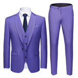 Xituodai 19 Color / 2022 Fashion Men&#39;s Casual Business Suit 3 Pieces Set / Male Two Button Blazers Trousers Pants Vest Waistcoat