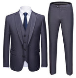 Xituodai 19 Color / 2022 Fashion Men&#39;s Casual Business Suit 3 Pieces Set / Male Two Button Blazers Trousers Pants Vest Waistcoat