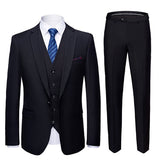 Xituodai 19 Color / 2022 Fashion Men&#39;s Casual Business Suit 3 Pieces Set / Male Two Button Blazers Trousers Pants Vest Waistcoat