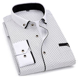 Xituodai Men Fashion Casual Long Sleeved Printed Shirt Slim Fit Male Social Business Dress Shirts Brand For Men Soft Comfortable