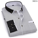 Xituodai 2022 Men Fashion Casual Long Sleeved Printed Shirt Slim Fit Male Social Business Dress Shirts Brand For Men Soft Comfortable