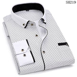 Xituodai 2022 Men Fashion Casual Long Sleeved Printed Shirt Slim Fit Male Social Business Dress Shirts Brand For Men Soft Comfortable