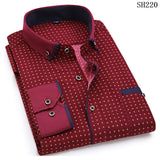 Xituodai 2022 Men Fashion Casual Long Sleeved Printed Shirt Slim Fit Male Social Business Dress Shirts Brand For Men Soft Comfortable