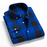 Xituodai Men Flannel Plaid Shirt 100% Cotton 2022 Spring Autumn Casual Long Sleeve Shirt Soft Comfort Slim Fit Styles Brand For Man Plus