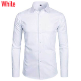 Xituodai Men&#39;s Top Quality Dress Shirts 2021 Fashion New Slim Fit Long Sleeve Shirt Men Black White Formal Button Up Shirt Chemise Homme