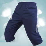 Xituodai Long Shorts Men Board Quick Dry Zipper Pockets Elastane Bermuda Male Thin Lightweight Stretch Capri Elastic Mens Shorts Summer
