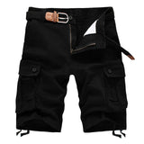 Xituodai 2022 Summer Men&#39;s Baggy Multi Pocket Military Cargo Shorts Male Cotton Khaki Mens Tactical Shorts Short Pants 29-44 No Belt