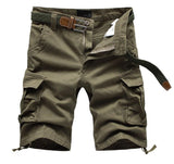 Xituodai 2022 Summer Men&#39;s Baggy Multi Pocket Military Cargo Shorts Male Cotton Khaki Mens Tactical Shorts Short Pants 29-44 No Belt