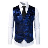 Xituodai Paisley Flower Steampunk Suit Vest Men 2022 Classic V Neck Slim Fit Single Breasted Flannel Waistcoat Mens Marriage Gilet Homme