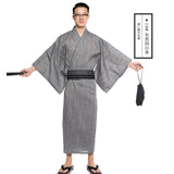 Xituodai Traditional Japanese KIMONO Fashion YUKATA Summer Men Long Robes With Belt  95% Cotton Pajamas Set  Male Sleepwear Bathrobe