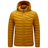 Xituodai Men&#39;s Autumn Jacket Zip Lightweight Windbreaker Hooded Parka Male Fashion 2022 Spring High Quaty Soft Black Yellow Coat Men