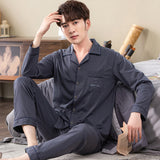 Xituodai Spring autumn 100%Cotton Pajamas Sets For Men Plaid Sleepwear Suit Casual Home Clothes Pijamas Hombre Loungewear Plus Size 4XL