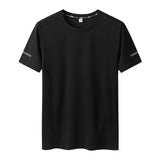 Xituodai Men&#39;s Large Size Clothing Quick Dry T Shirt Plus Size 9XL Men&#39;s Summer Casual O-neck Short Sleeve Black T-shirts Male Tees Tops