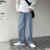 Xituodai Men&#39;s Jeans Fashion Loose Straight New Casual Wide Leg Pants Mans Streetwear Korean Hip Hop Trousers Male