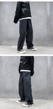 Xituodai Men&#39;s Jeans Fashion Loose Straight New Casual Wide Leg Pants Mans Streetwear Korean Hip Hop Trousers Male