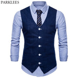 Xituodai Mens Slim Fit Single Breasted Suit Vest 2022 Brand New Formal Dress Business Wedding Vest Waistcoat Men Solid Color Gilet Homme