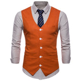 Xituodai Mens Slim Fit Single Breasted Suit Vest 2022 Brand New Formal Dress Business Wedding Vest Waistcoat Men Solid Color Gilet Homme