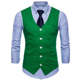 Xituodai Mens Slim Fit Single Breasted Suit Vest 2022 Brand New Formal Dress Business Wedding Vest Waistcoat Men Solid Color Gilet Homme